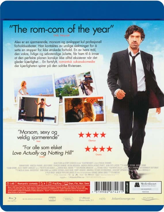 Showtimea ŠIRDŽIŲ DAužytojas (Blu-ray)