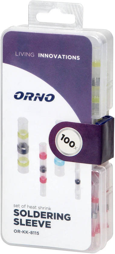 Orno Shrink With Tin Susitraukiančių vamzdelių rinkinys su alavu, 100 vnt.