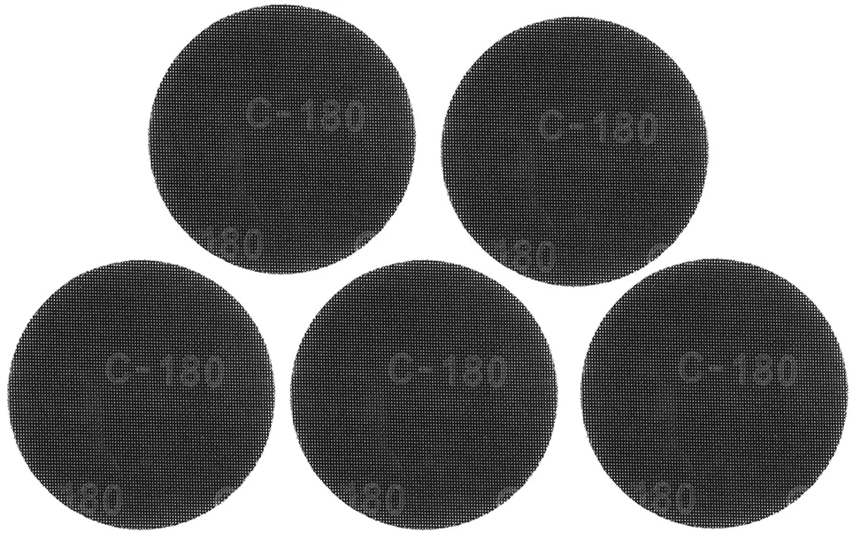 Siatka Šlifavimo tinklelis su lipdukais 180 mm, K180, 5 vnt. šlifuokliui 59G263