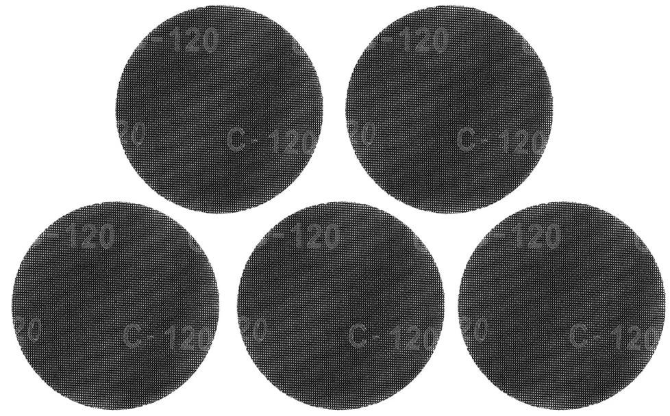 Siatka Šlifavimo tinklelis su lipdukais 180 mm, K120, 5 vnt. šlifuokliui 59G263