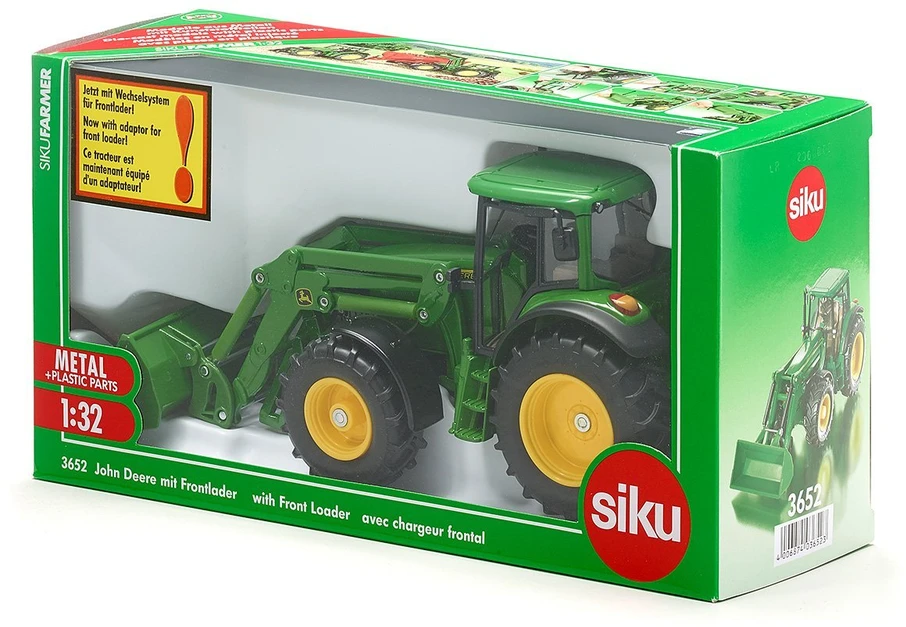 Siku - 1:32 John Deere su priekiniu krautuvu (313-3652)