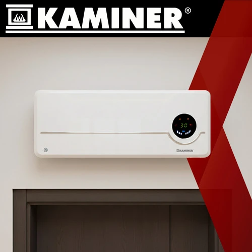Oro šildytuvas Kaminer Airo 2000 W su Wi-Fi nuotoliniu valdymu, Baltas