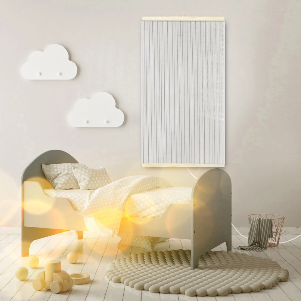 Infraraudonųjų spindulių Šildytuvas - lankstus šildymo skydelis 430W TRIO, raštas 14, skaidrus, išmatavimai 100x57cm su reguliatoriumi