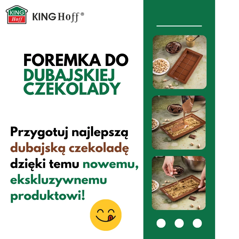 King Hoff Silikoninė forma Dubajaus šokoladui, 25x13,5 cm, kinghoff, kh-1945