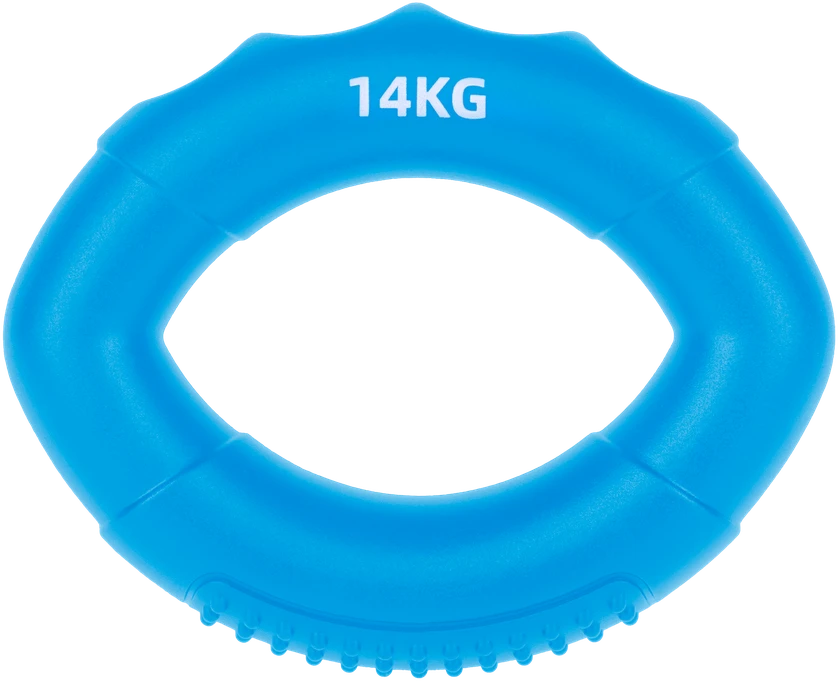 Silikoninė rankena rankų reabilitacijai, 0 - 14 kg, mėlyna, REBEL ACTIVE
