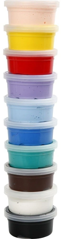 Silk Claycreative Toys Šilko molis - pagrindinės spalvos (10 x 40 g) (79143)
