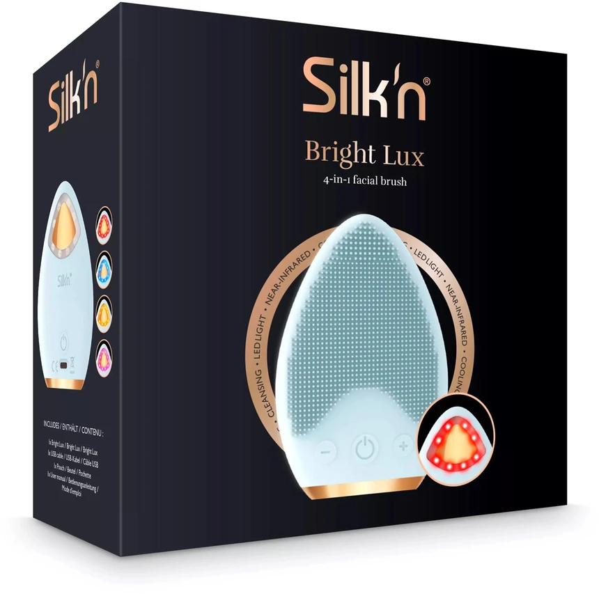 Silk`n Silk `n Bright Lux face brush 4 in 1 makiažo valiklis