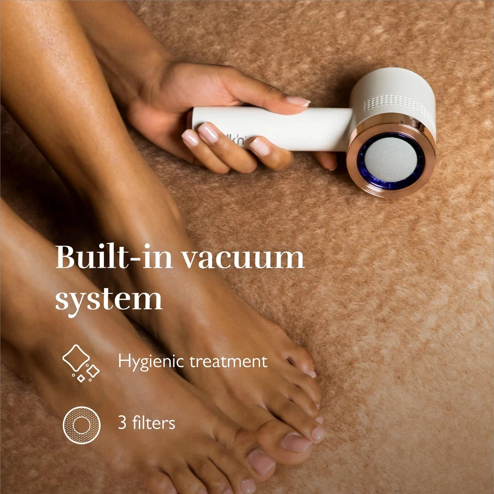 „Silk'n VacuPedi“ elektrinis nuospaudų valiklis su įmontuotu vakuumu (rožinio aukso spalvos)