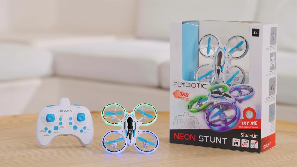 Silverlit FLYBOTIC Radijo bangomis valdomas dronas „Neon Stunt“