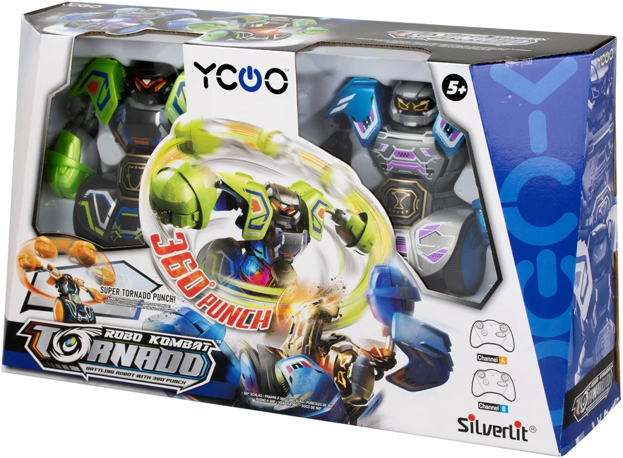 SILVERLIT YCOO Radijo bangomis rinkinys „Robo Kombat Tornado“