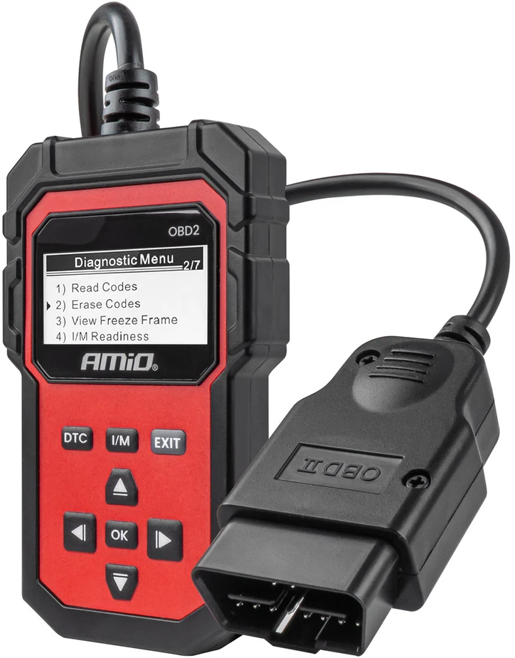 OBD2 diagnostikos skaitytuvas AMIO-04730, 155×85×25 mm