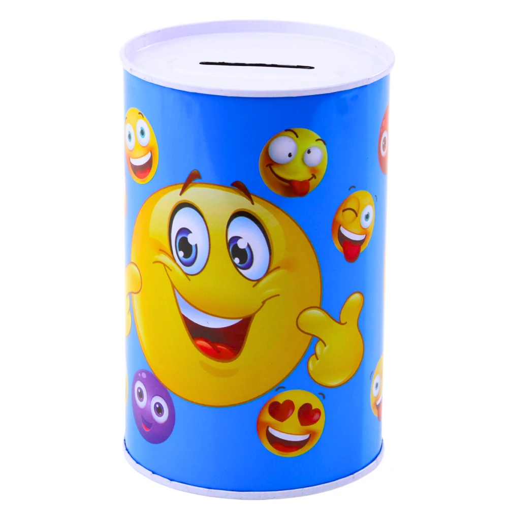 Lean Toys Vaikiška metalinė taupyklė su emoji