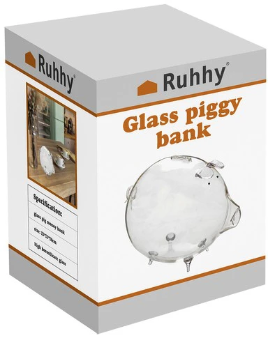 Piggy bank - glass piggy Ruhhy 22588
