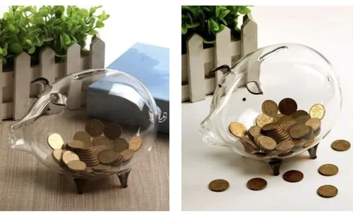 Piggy bank - glass piggy Ruhhy 22588