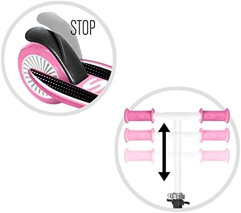 „Skids Control“ – sulankstomas paspirtukas – ROŽINIS (60224)