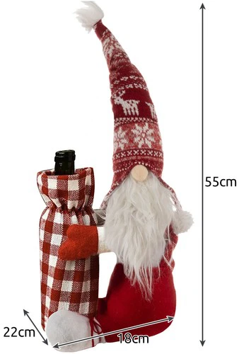 Kalėdų elfas su buteliuko maišeliu Ruhhy 22508