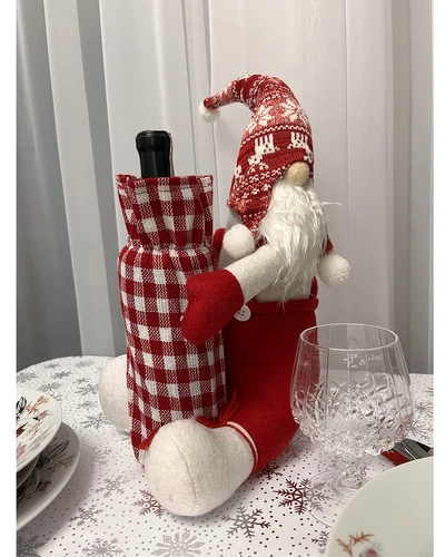 Kalėdų elfas su buteliuko maišeliu Ruhhy 22508