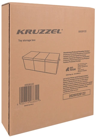 Žaislų skrynia – juodas Kruzzel