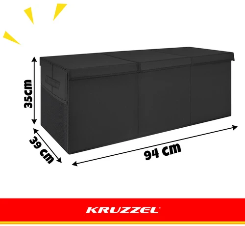 Žaislų skrynia – juodas Kruzzel