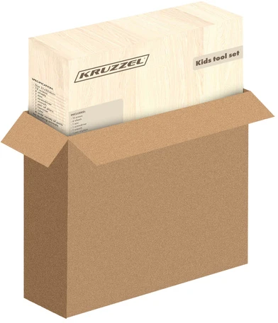 Kruzzel 26581 Wooden Tool Box
