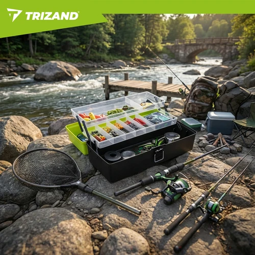 Trizand žvejybos reikmenų dėžutė