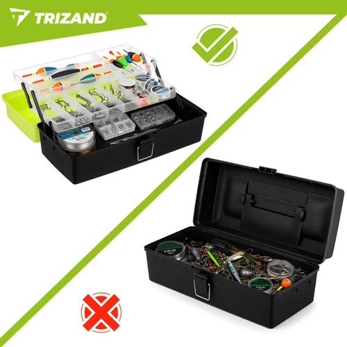 Trizand žvejybos reikmenų dėžutė