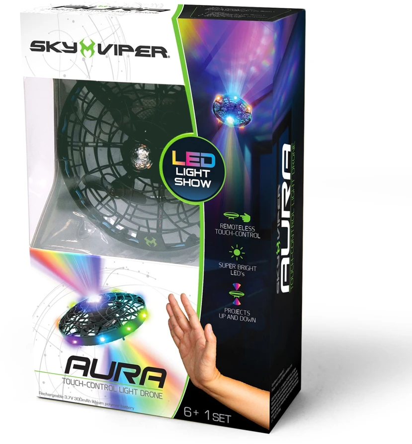 „Sky Viper“ – „Aura Force“ dronas su LED lemputėmis (20331)