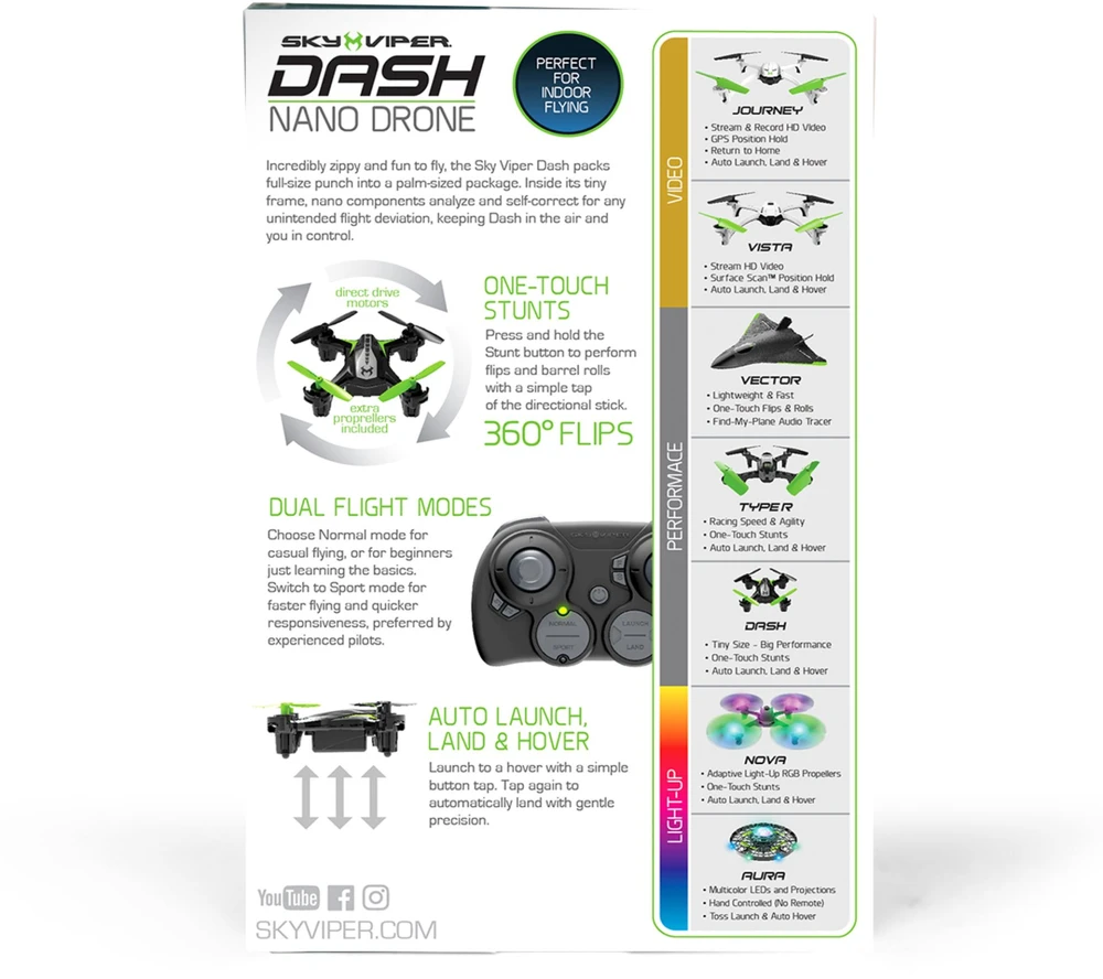 „Sky Viper“ – „Dash Nano“ dronai (20405)