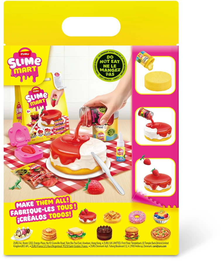 Zuru „Slime Mart“ – mažas pirkinių krepšelis – braškių sūrio pyragas
