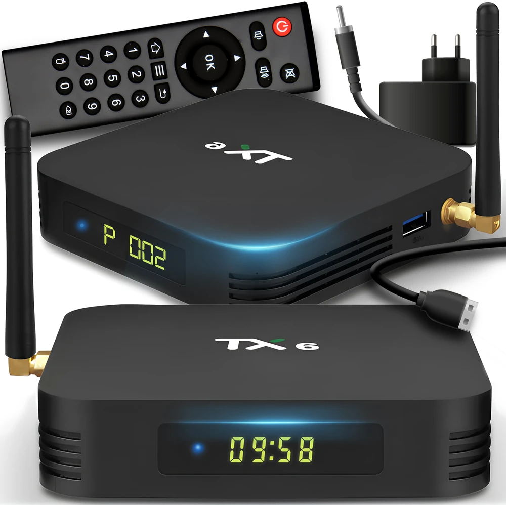Televizorius Smart Išmanusis TV adapteris TX6, 4 GB RAM