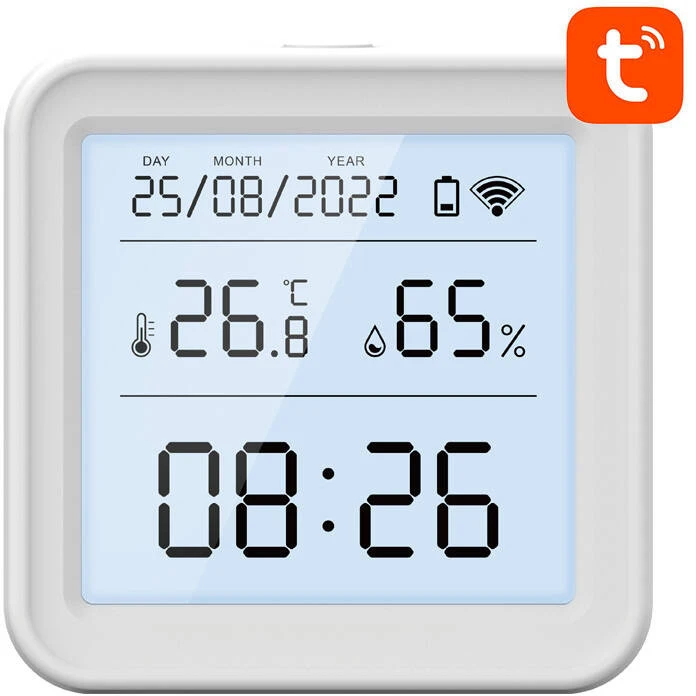 Drėkintuvas Išmanusis temperatūros ir drėgmės jutiklis Wi-Fi Gosund S6 (LCD ekranas, apšvietimas)