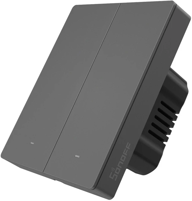 SONOFF M5 2 klavišų sieninis jungiklis 80mm pločio M5-2C-80
