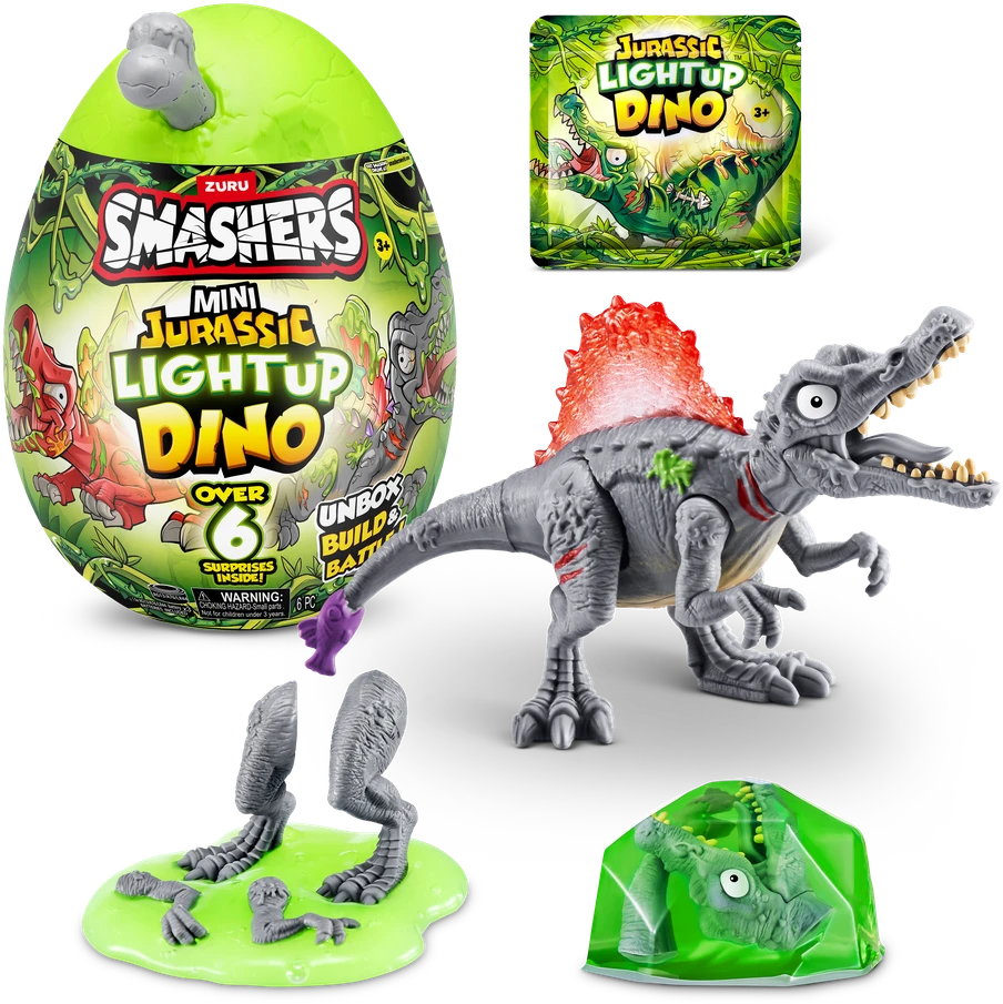 „Smashers“ – mini juros periodo šviečiantis dinozauro kiaušinis