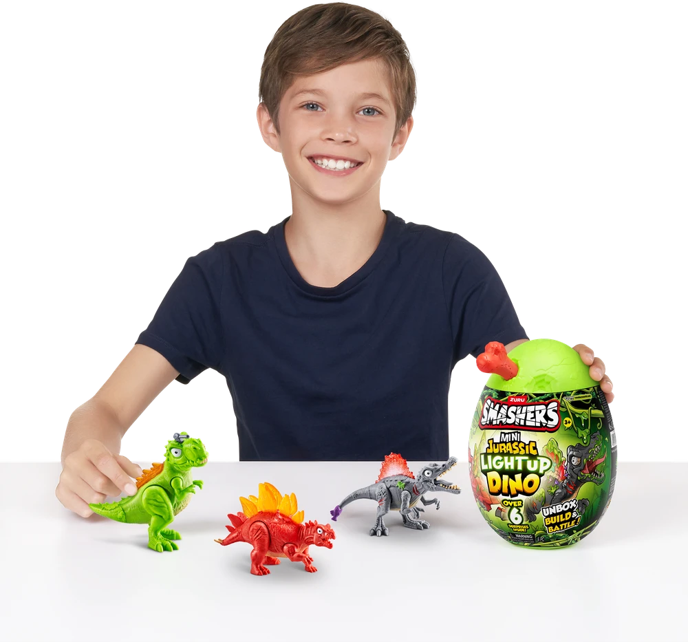 „Smashers“ – mini juros periodo šviečiantis dinozauro kiaušinis