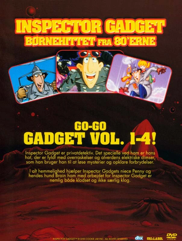 SMD Inspector Gadget: 1–4 tomas (4 diskų) danų kalba