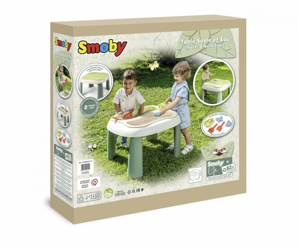 Smoby Smėlio ir Vandens Žaidimų Stalas
