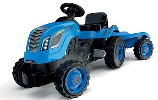 „Smoby XL Mėlyna Traktor for Pedal“ su priekaba
