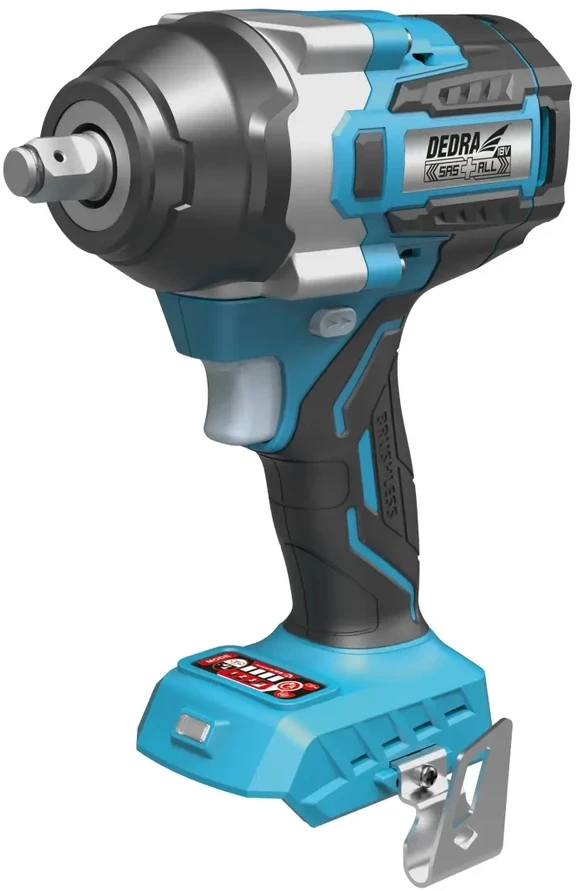 Dedra Klucz 18 V 850 nm 1/2 colio bešepetėlinis smūginis veržliasukis