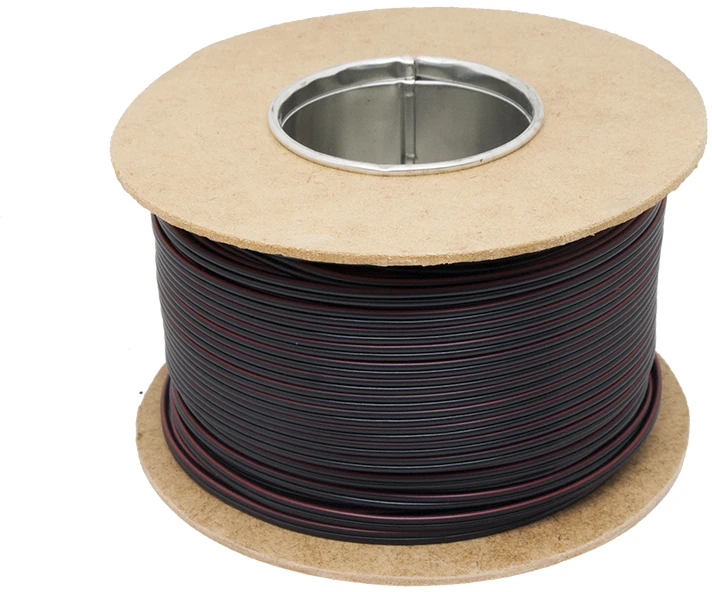 Elektrokabel SMYp garsiakalbio kabelis 2 x 1mm juodas 100m