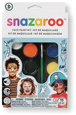 „Snazaroo“ – veido dažų rinkinys, 10 dalių ir idėjų knyga (791002)