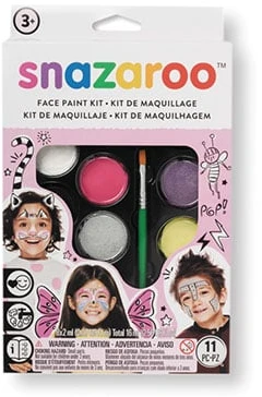 „Snazaroo“ – veido dažų rinkinys, 10 dalių ir idėjų knyga (791001)