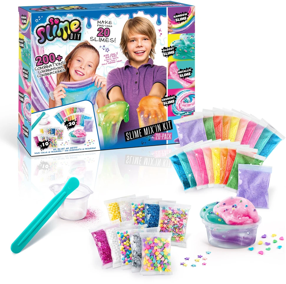 Canal Toys So Slime - „Pasidaryk pats“ gleivių pakuotė, 20 vnt. (185 vnt.)