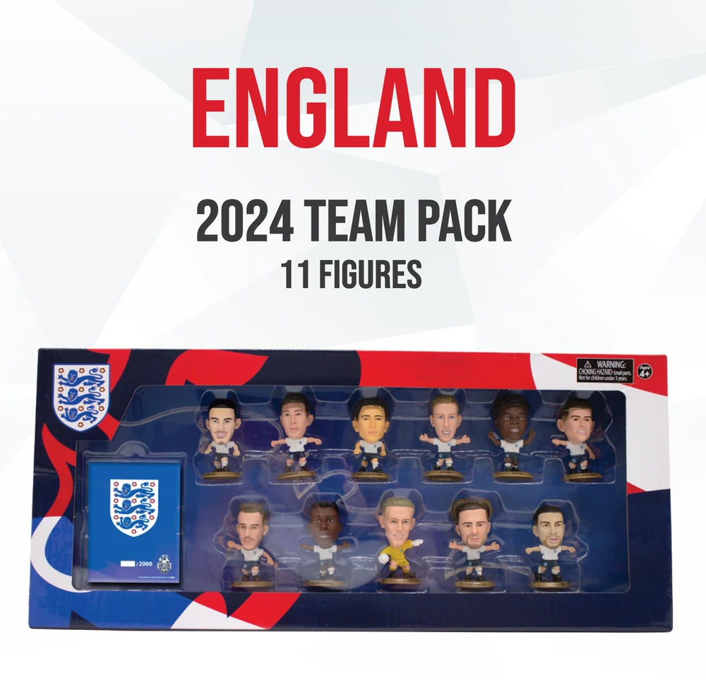 „Soccerstarz“ – Anglijos rinktinės 11 figūrėlių rinkinys (2024 m. versija)