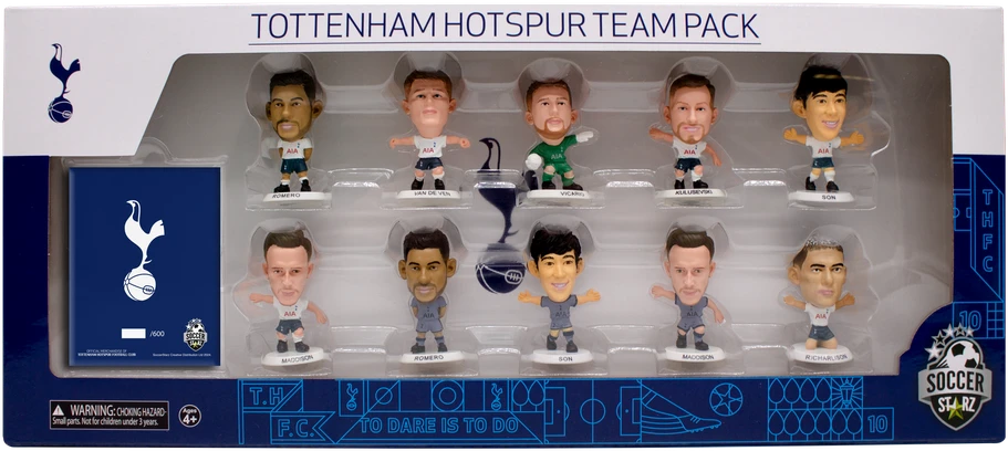 „Soccerstarz“ – „Spurs“ komandos rinkinys, 10 figūrėlių (2024/25 m. klasikinis rinkinys)