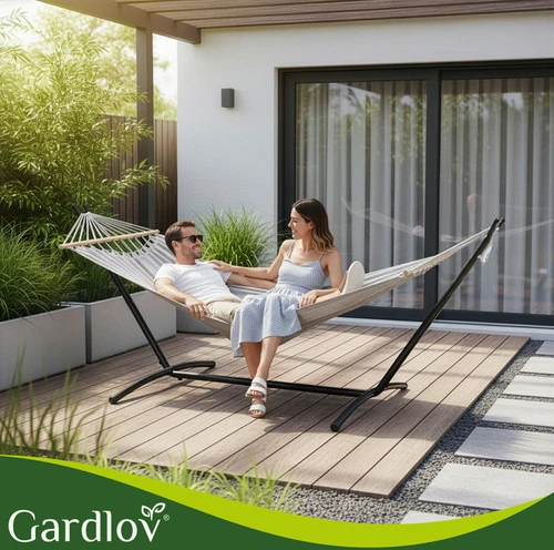 Iso Trade sodo hamakas 200x150cm Gardlov su rėmu 27293
