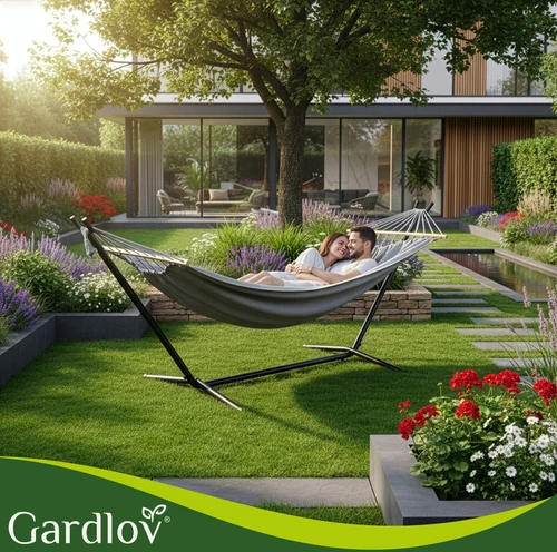 Iso Trade sodo hamakas 200x150cm Gardlov su rėmu 27293
