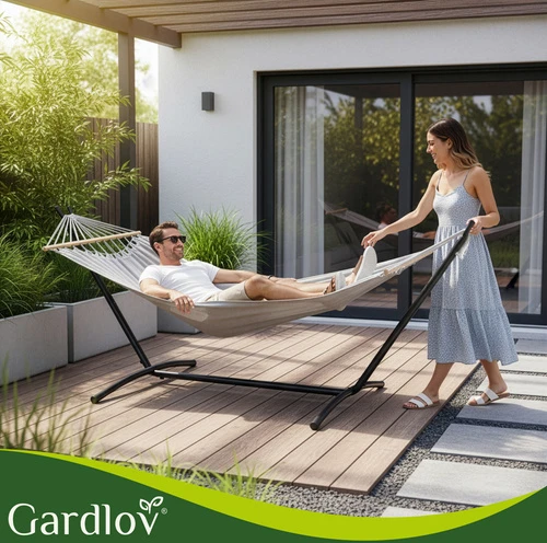 Iso Trade sodo hamakas 200x150cm Gardlov su rėmu 27293