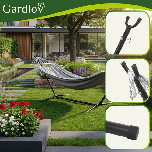 Iso Trade sodo hamakas 200x150cm Gardlov su rėmu 27293