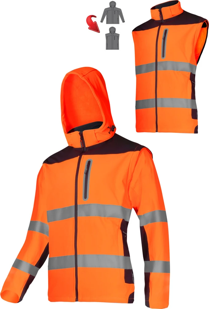 Lahti Pro Softshell striukė su nuimamomis rankovėmis, juoda, "s", ce, lahti