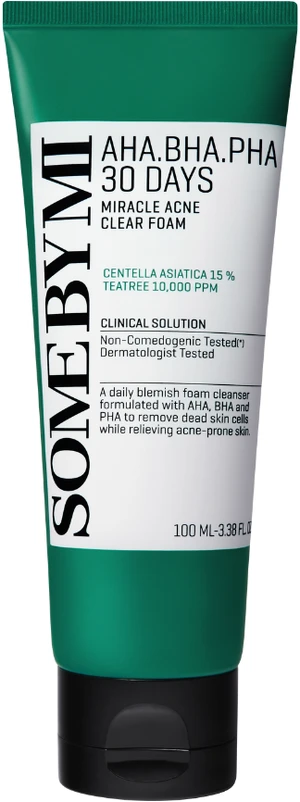 Veido prasiklis SOME BY MI AHA-BHA-PHA 30 DAYS MIRACLE ACNE CLEAR FOAM [100ml]-100ml